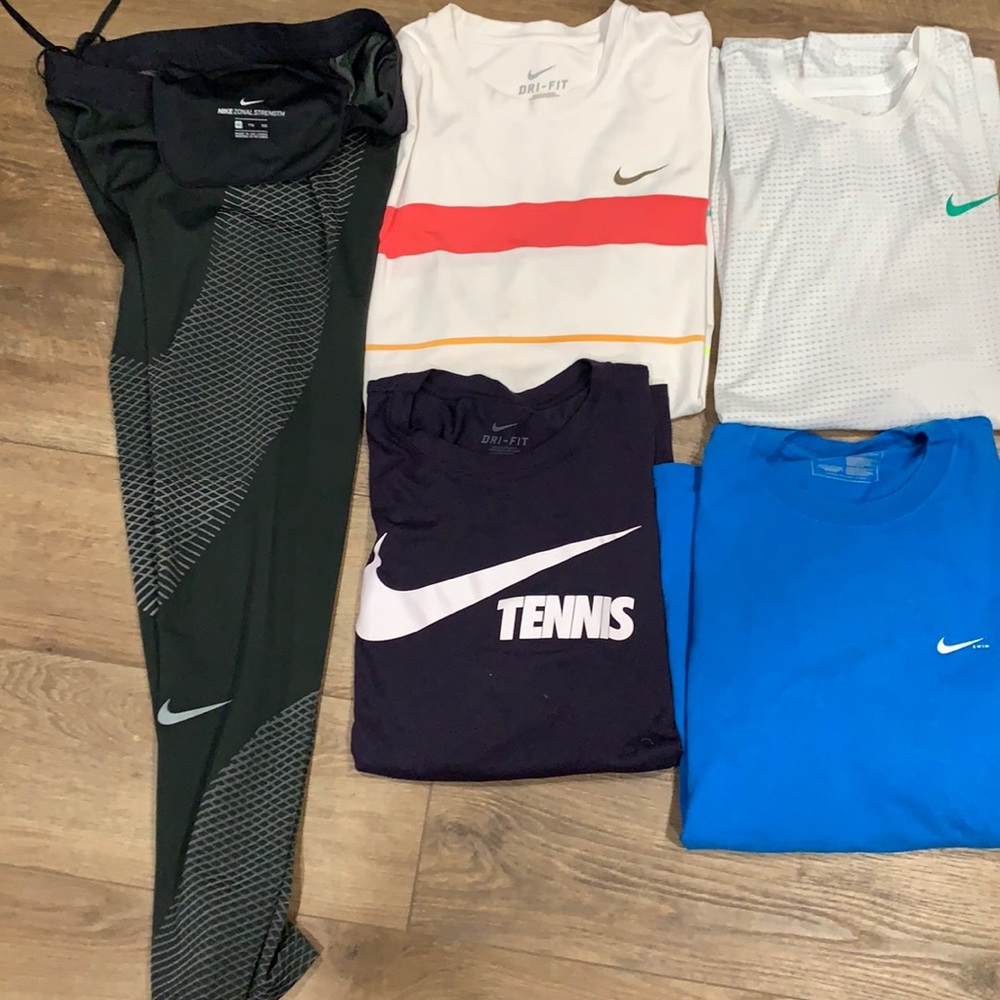 Men’s XL Dri-Fit/Cotton T-Shirt x 4 & Zonal Tights